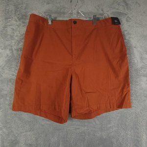 Treasure & Bond Womens Chino Shorts Rust Stretch Slim Fit High Rise XL‎ New